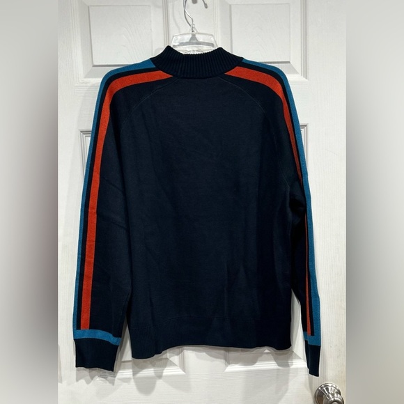 Cotopaxi Women's XL Libre Mock Sweater Carbon Black Grey Blue Merino Wool NWT - Picture 3 of 15